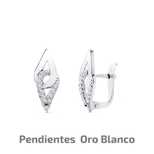 Pendientes Oro Blanco
